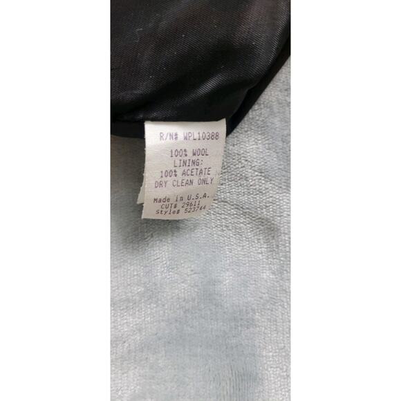 Vintage Wah Maker Wool Vest Mens Large Black Waistcoat western frontier clothing - Picture 9 of 10